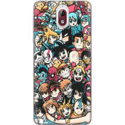Чехол Uprint Nokia 3.1 Anime Stickers