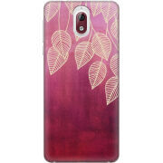 Чехол Uprint Nokia 3.1 Gold Leaves