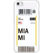 Прозрачный чехол Uprint Apple iPhone 5С Ticket Miami
