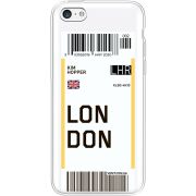 Прозрачный чехол Uprint Apple iPhone 5С Ticket London