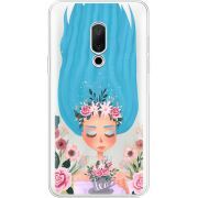 Прозрачный чехол Uprint Meizu 15 Blue Hair