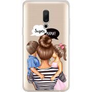 Прозрачный чехол Uprint Meizu 15 Plus Super Mama
