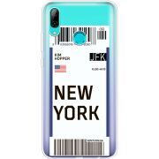 Прозрачный чехол Uprint Huawei P Smart 2019 Ticket New York