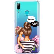 Прозрачный чехол Uprint Huawei P Smart 2019 Super Mama and Daughter
