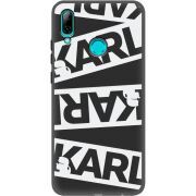 Черный чехол Uprint Huawei P Smart 2019 White Karl