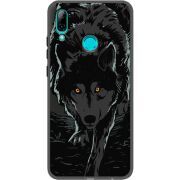 Черный чехол Uprint Huawei P Smart 2019 Wolf