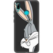 Черный чехол Uprint Huawei P Smart 2019 Lucky Rabbit
