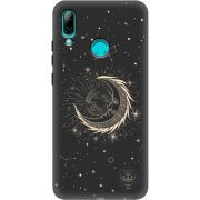 Черный чехол Uprint Huawei P Smart 2019 Moon