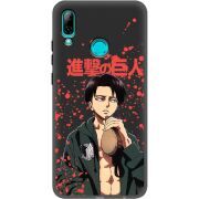Черный чехол Uprint Huawei P Smart 2019 Атака Титанов Леви