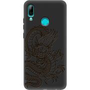 Черный чехол Uprint Huawei P Smart 2019 Chinese Dragon