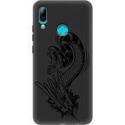 Черный чехол Uprint Huawei P Smart 2019 Snake