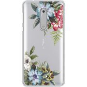 Прозрачный чехол Uprint Nokia 5 Floral