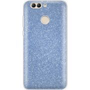 Чехол с блёстками Huawei Nova 2 Голубой