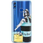 Прозрачный чехол Uprint Honor 10 Lite City Girl