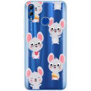 Прозрачный чехол Uprint Honor 10 Lite с 3D-глазками Mouse