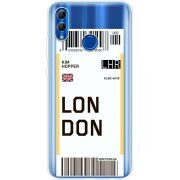 Прозрачный чехол Uprint Honor 10 Lite Ticket London