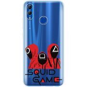 Прозрачный чехол Uprint Honor 10 Lite siquid game люди в красном