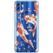 Прозрачный чехол Uprint Honor 10 Lite Japanese Koi Fish