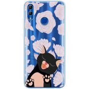 Прозрачный чехол Uprint Honor 10 Lite Meow