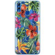 Прозрачный чехол Uprint Honor 10 Lite Tropical Flowers