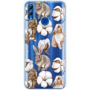 Прозрачный чехол Uprint Honor 10 Lite Cotton and Rabbits