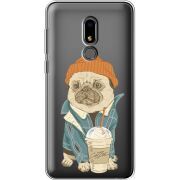 Прозрачный чехол Uprint Meizu M8 Lite Dog Coffeeman