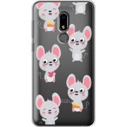Прозрачный чехол Uprint Meizu M8 Lite с 3D-глазками Mouse