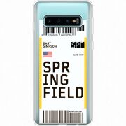 Прозрачный чехол Uprint Samsung G973 Galaxy S10 Ticket Springfield