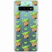Прозрачный чехол Uprint Samsung G973 Galaxy S10 Pattern Baby Yoda