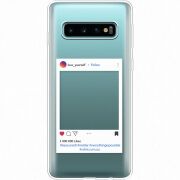 Прозрачный чехол Uprint Samsung G973 Galaxy S10 Insta