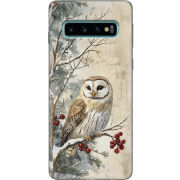 Чехол Uprint Samsung G973 Galaxy S10 Christmas Owl