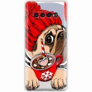 Прозрачный чехол Uprint Samsung G975 Galaxy S10 Plus Winter Puggy