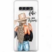 Прозрачный чехол Uprint Samsung G975 Galaxy S10 Plus Follow Your Dreams