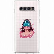 Прозрачный чехол Uprint Samsung G975 Galaxy S10 Plus Selena Gomez