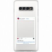 Прозрачный чехол Uprint Samsung G975 Galaxy S10 Plus Insta