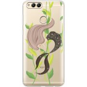 Прозрачный чехол Uprint Honor 7x Cute Mermaid