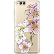 Прозрачный чехол Uprint Honor 7x Cherry Blossom