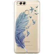 Прозрачный чехол Uprint Honor 7x Feather