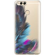 Прозрачный чехол Uprint Honor 7x Feathers