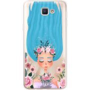 Прозрачный чехол Uprint Samsung J5 Prime G570F Blue Hair