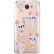 Прозрачный чехол Uprint Samsung J5 Prime G570F с 3D-глазками Mouse