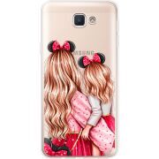 Прозрачный чехол Uprint Samsung J5 Prime G570F Mouse Girls