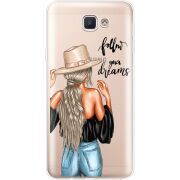 Прозрачный чехол Uprint Samsung J5 Prime G570F Follow Your Dreams