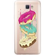 Прозрачный чехол Uprint Samsung J5 Prime G570F Donuts