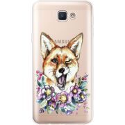 Прозрачный чехол Uprint Samsung J5 Prime G570F Winking Fox