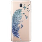 Прозрачный чехол Uprint Samsung J5 Prime G570F Feather