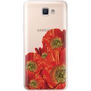 Прозрачный чехол Uprint Samsung J5 Prime G570F Red Poppies