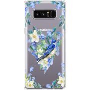 Прозрачный чехол Uprint Samsung N950F Galaxy Note 8 Spring Bird