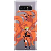 Прозрачный чехол Uprint Samsung N950F Galaxy Note 8 Naruto and Kurama