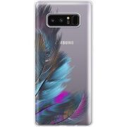 Прозрачный чехол Uprint Samsung N950F Galaxy Note 8 Feathers